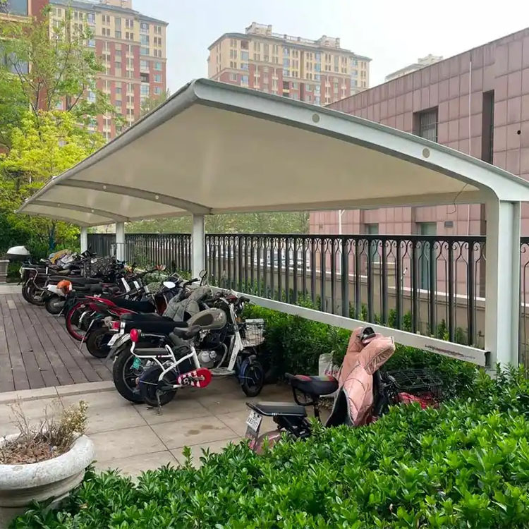 夏河县膜结构电动车棚